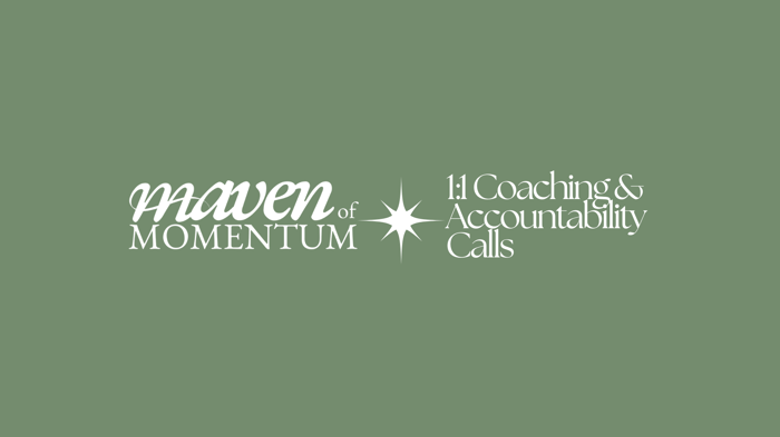1:1 Creative Momentum Coaching image